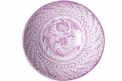 Casa Lila Large Bowl with Hand-painted Designs