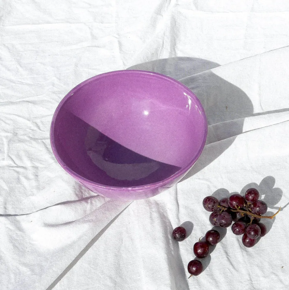 Casa Lila Medium Bowl with Lilac Glaze