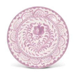 Casa Lila Salad Plate with Traditional Designs