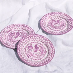 Casa Lila Salad Plate with Traditional Designs