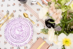 Casa Lila Salad Plate with Traditional Designs