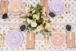 Casa Lila Salad Plate with Traditional Designs