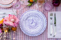 Casa Lila Salad Plate with Traditional Designs