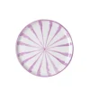 Casa Lila Salad Plate with Candy Cane Stripes