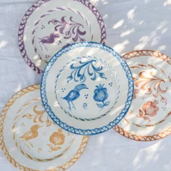 Casa Melocoton Dinner Plate with Traditional Designs