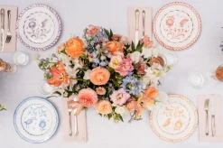 Casa Melocoton Dinner Plate with Traditional Designs