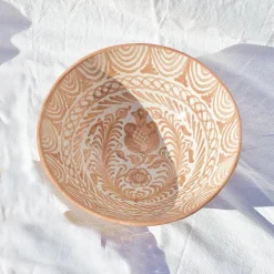 Casa Melocoton Large Bowl with Hand-painted Designs
