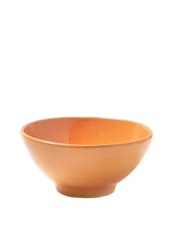 Casa Melocoton Medium Bowl with Peach Glaze