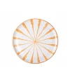Casa Melocoton Salad Plate With Candy Cane Stripes