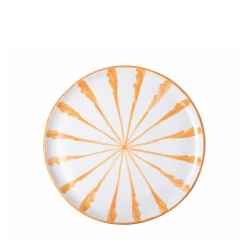 Casa Melocoton Salad Plate With Candy Cane Stripes