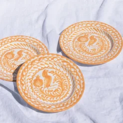 Casa Melocoton Salad Plate with Traditional Designs