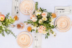 Casa Melocoton Salad Plate with Traditional Designs