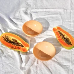 Casa Melocoton Small Bowl with Peach Glaze