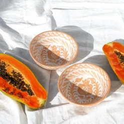 Casa Melocoton Small Bowl with Hand-painted Designs