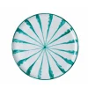 Casa Verde Dinner Plate with Candy Cane Stripes