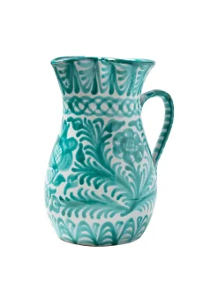 Casa Verde Large Pitcher with Hand-painted Designs