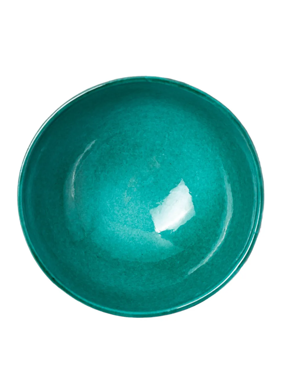 Casa Verde Medium Bowl with Green Glaze