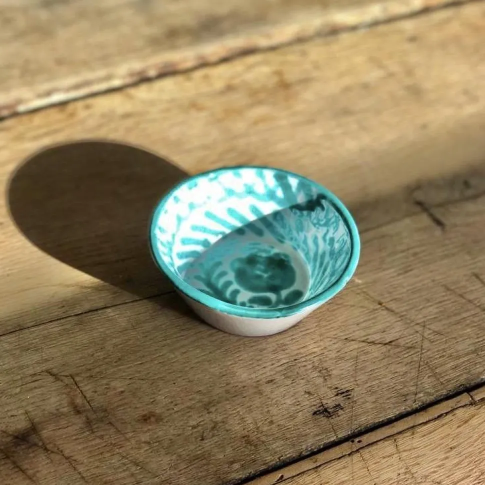 Casa Verde Mini Bowl with Hand-painted Designs