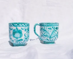 Casa Verde Mug with Hand-painted Designs