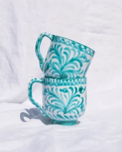Casa Verde Mug with Hand-painted Designs