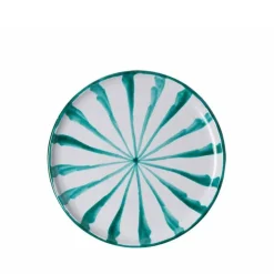 Casa Verde Salad Plate with Candy Cane Stripes