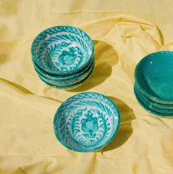Casa Verde Small Bowl with Hand-painted Designs