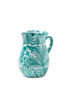 Casa Verde Small Pitcher with Hand-painted Designs