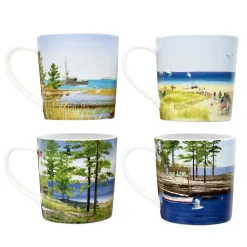 Caskata X Felix Doolittle By the Sea Mugs, Set of 4