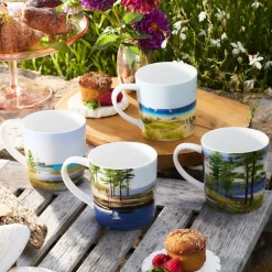 Caskata X Felix Doolittle By the Sea Mugs, Set of 4