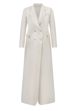 Cass Silk Bridal Tuxedo Gown