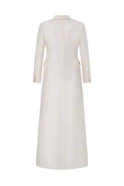 Cass Silk Bridal Tuxedo Gown