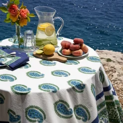 Cassis Napkins in Blue & Green, Set of 6
