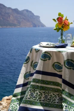 Cassis Napkins in Blue & Green, Set of 6