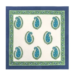 Cassis Napkins in Blue & Green, Set of 6