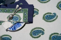 Cassis Napkins in Blue & Green, Set of 6