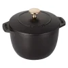 Cast Iron Petite French Oven, Dutch Oven, 1.5-quart, serves 2, Made in France, Matte Black