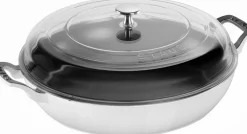 Cast Iron Braiser With Glass Lid