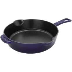 Cast Iron 8.5-inch Traditional Deep Skillet in Dark Blue