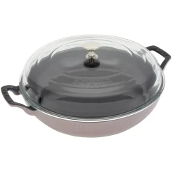 Cast Iron 3.5-qt Braiser with Glass Lid in Lilac