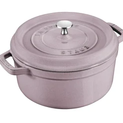 Cast Iron 5.5-qt Round Cocotte in Lilac