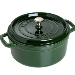 Cast Iron 5.5-qt Round Cocotte in Basil