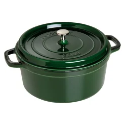 Cast Iron 7-qt Round Cocotte in Basil