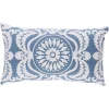 Castanet Embroidery Pillow in Chambray