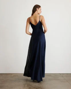 Catalina Dress in Anthracite & Black Multi