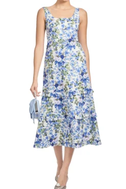 Caterina Dress in Pansy Prelude