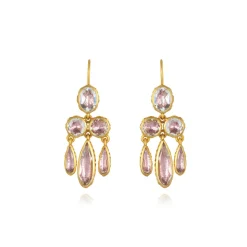 Catherine Girandole Earrings in Blush