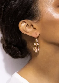 Catherine Girandole Earrings in Blush