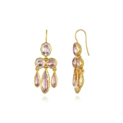 Catherine Girandole Earrings in Blush