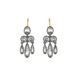 Catherine Girandole Earrings in White