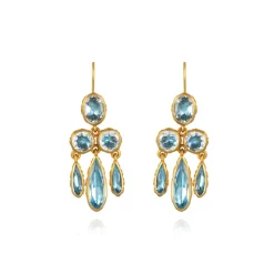 Catherine Girandole Earrings in Sky